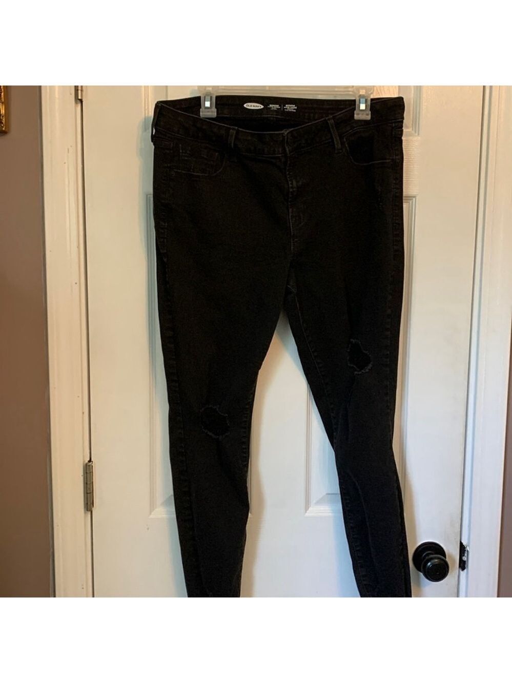 Old navy Rockstar super skinny ankle jeans black 16